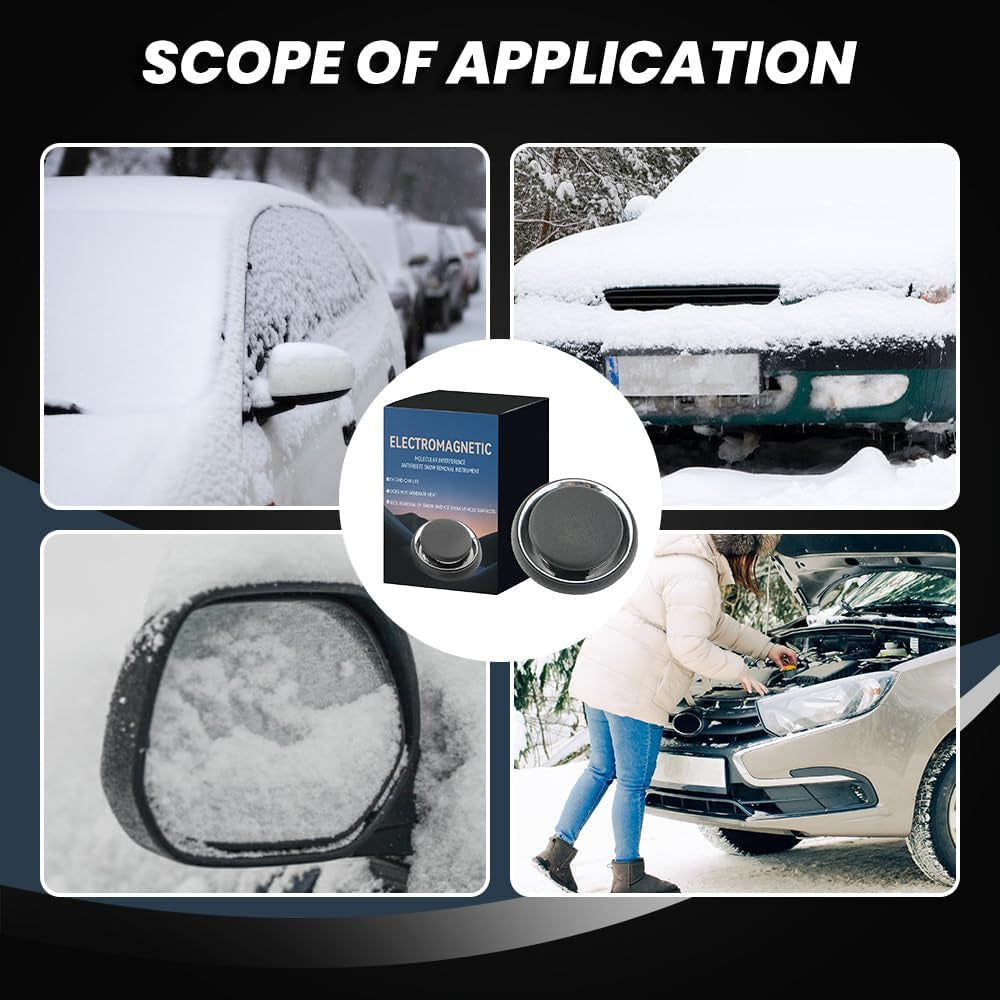 Electromagnetic Car Snow Removal Device, 2025 New Antifreeze Snow Removal Instrument, Upgrade Vehicle Microwave Molecular Deicing Instrumen, Anti-Freeze Electromagnetic Molecular Interference (2Pcs)