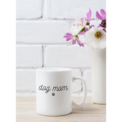 Dog Mom Mug 11Oz - Cute Puppy Paw Print Coffee Cup, Dog Lover Gift, Pet Owner Present, Animal Mom Tea Mug, Mother'S Day Gift for Dog Mom