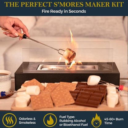 ROZATO Tabletop Fire Fit with S’More’S Kit