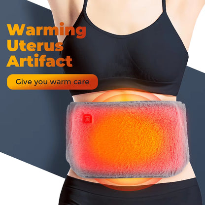 Graphene Heating Pad for Waist Menstrual Period Pain Relief Belt Uterus Warming Winter Electric Hand Warmer USB Rechargeable