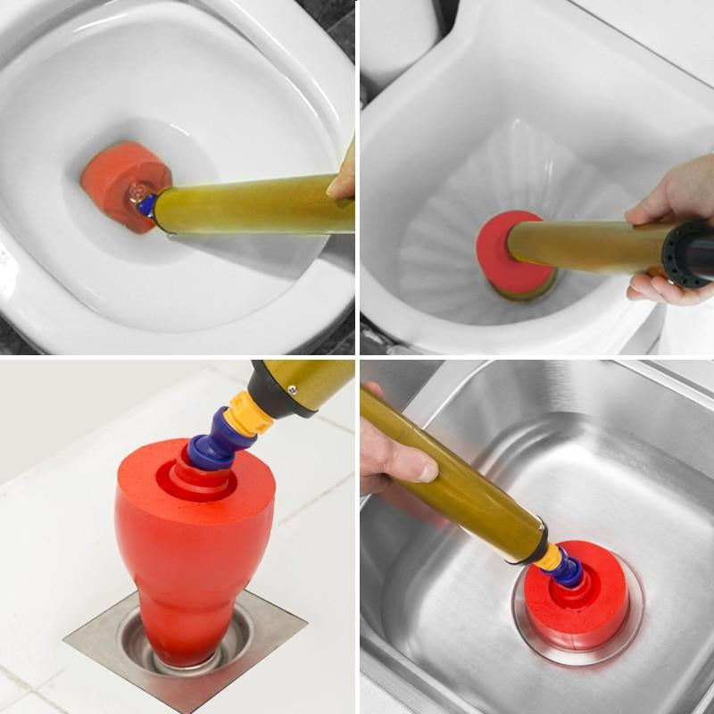 Aff 1 Set Manual Toilet Cleaning Tool, Multifunctional Efficient Toilet Pipe Dredge Cleaning Tool, Bathroom