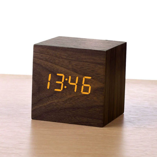 Wooden Minimalist Table Clock