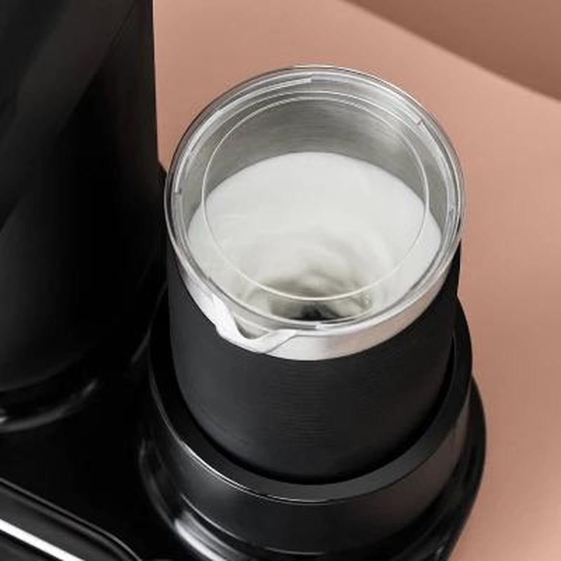 Mr. Coffee 4-In-1 Single-Serve Latte, Iced, and Hot Coffee Maker with Milk Frother and Tumbler Black