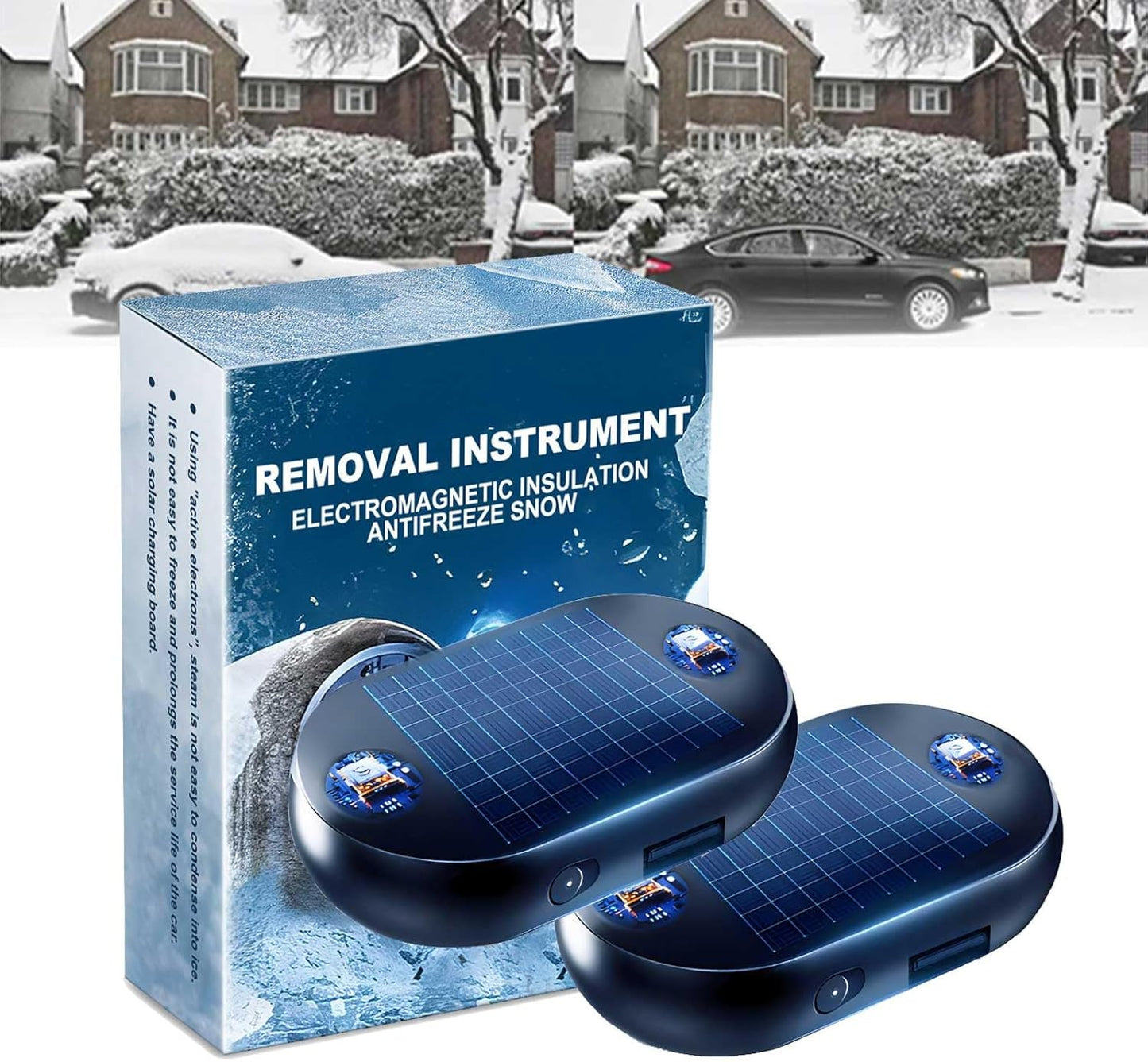 Appehinglaus Electromagnetic Car Snow Removal Device, Electromagnetic Wave anti Freezing and Snow Removal Device, Appehinglaus, Portable Heater for Car, Efficient Snow Removal for Cars