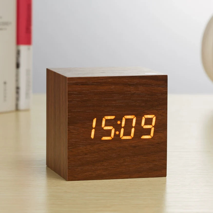 Wooden Minimalist Table Clock