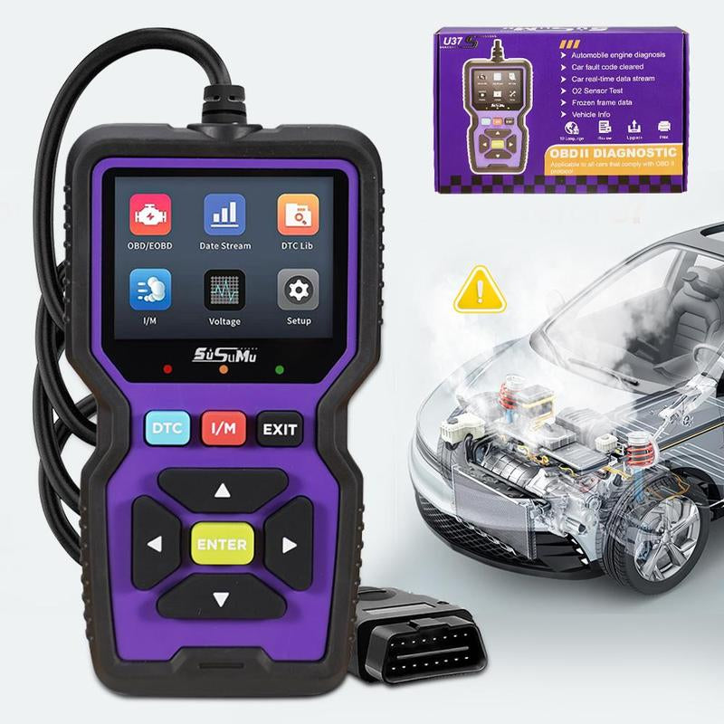 Scanner Diagnostic Tool for OBD-2 Car Engine Fault Check, Engine Code Reader for Cars & Trucks, Automobile Engine Fault Tool for All Vehicles after 1996