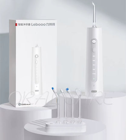 Huawei Hilink Lebooo Smart Intelligent Oral Irrigator IPX7 Waterproof USB Rechargeable 5 Nozzles Water Jet 200Ml Water Tank