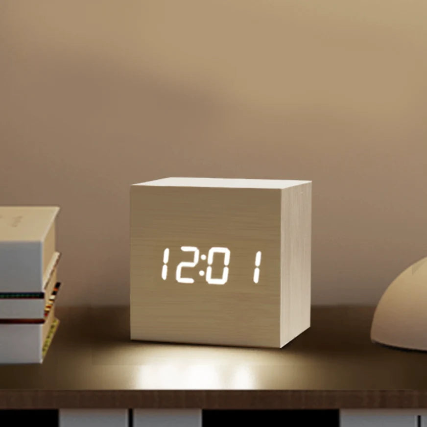 Wooden Minimalist Table Clock