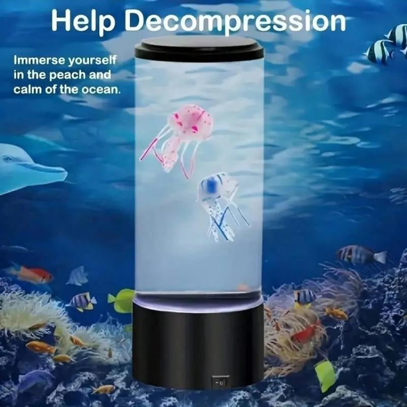 Romantic LED Underwater Light, USB Powered/Batteries Required Underwater Light, Creative Underwater Night Light for Fish Tank, Aquarium, Bathtub & Shower Decor without Battery