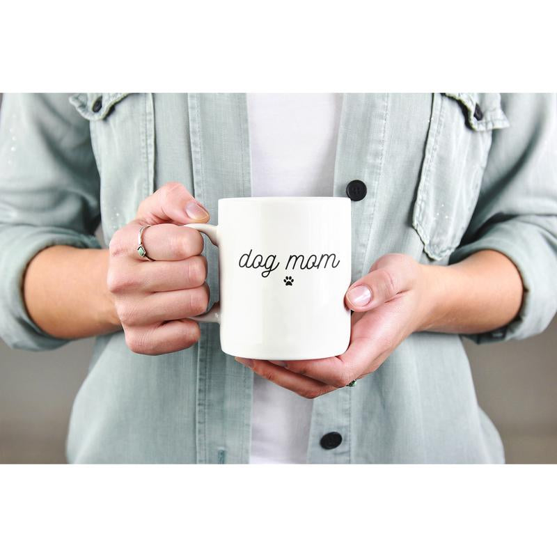 Dog Mom Mug 11Oz - Cute Puppy Paw Print Coffee Cup, Dog Lover Gift, Pet Owner Present, Animal Mom Tea Mug, Mother'S Day Gift for Dog Mom