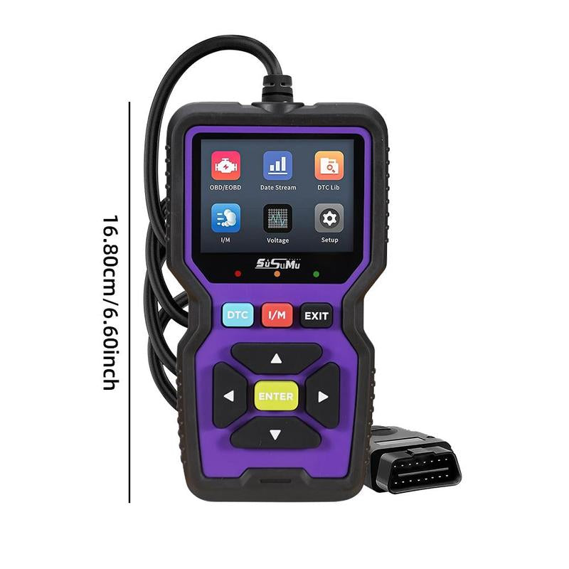 Scanner Diagnostic Tool for OBD-2 Car Engine Fault Check, Engine Code Reader for Cars & Trucks, Automobile Engine Fault Tool for All Vehicles after 1996